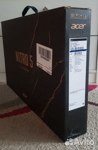 Ноутбук acer Nitro 5 17" 12500H, RTX 3050, новый