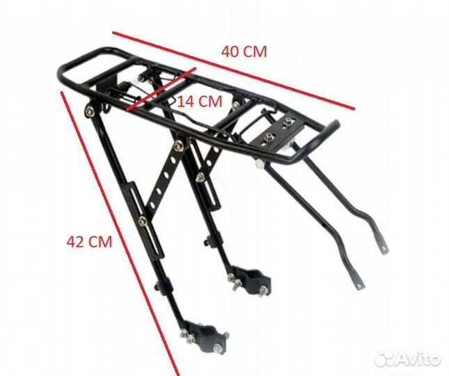 Новые алюминиевые велобагажники