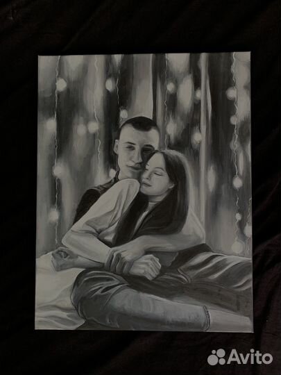 Портреты, рисунки на холсте по фото