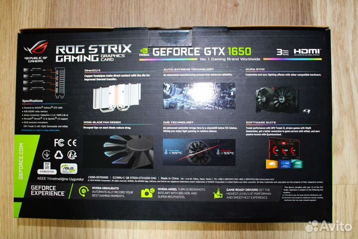 Asus ROG Strix GTX1650 4G gaming OC