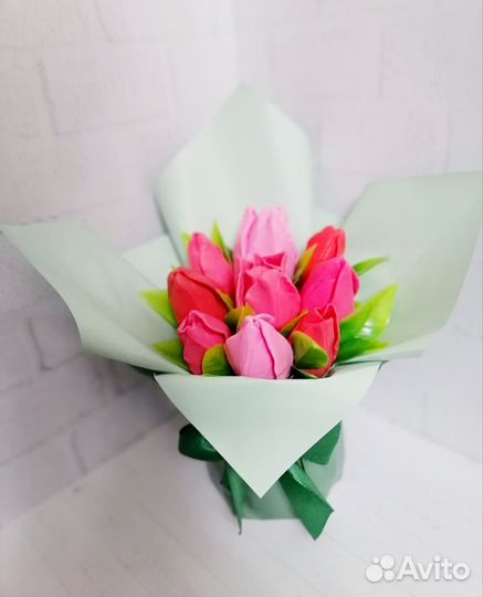 Букет из 9 тюльпанов