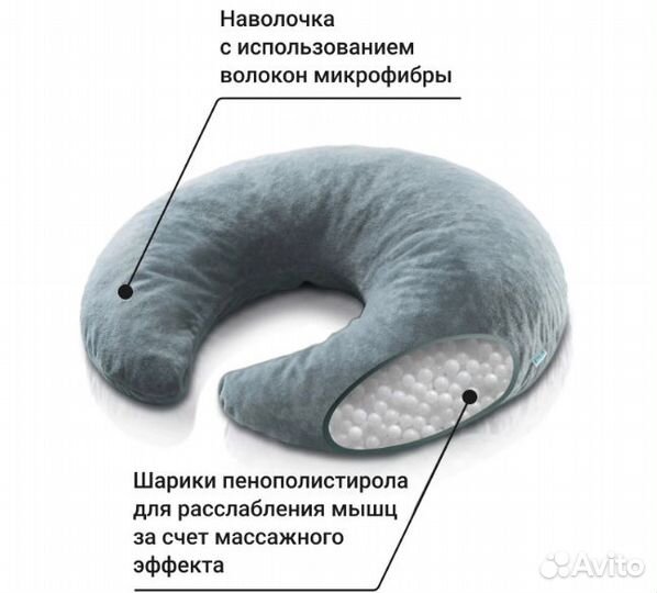 Подушка ортопедическая Trelax Diva, серый