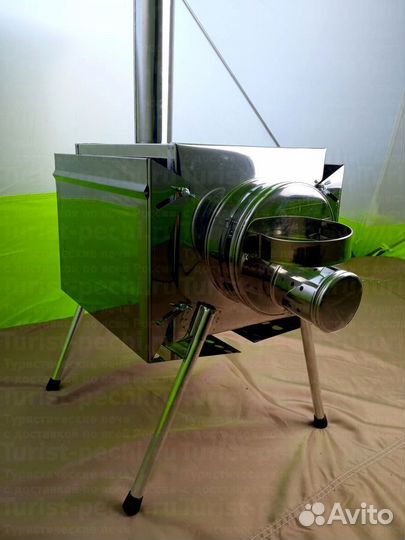 Печь для отопления палатки Малая на 15 л. c 3D экр