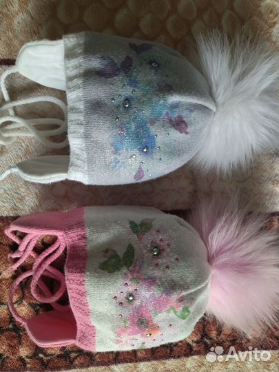 Шапка для девочки зима