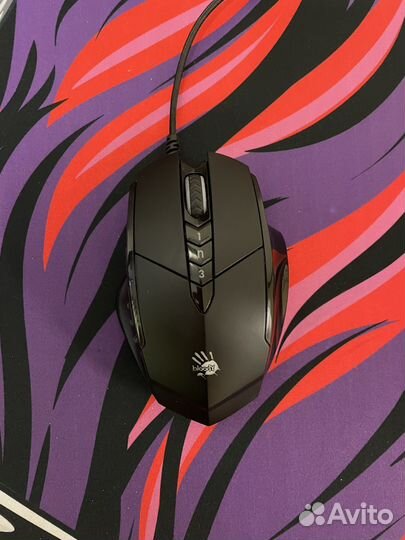 Игровая мышь bloody V7 и клавиатура механическая