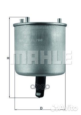 Фильтр топливный KL788 Mahle/Knecht