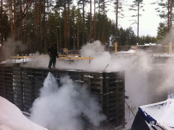 Зимняя смесь бетона