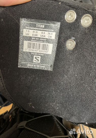 Сноубордические ботинки Salomon