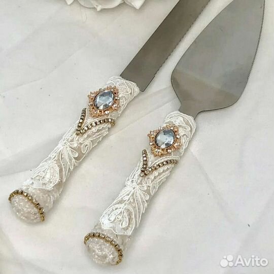 Нож и лопатка для торта