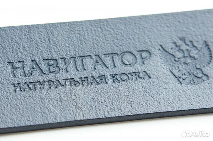 Ремень мужской джинсовый кожаный. Арт:42сСар