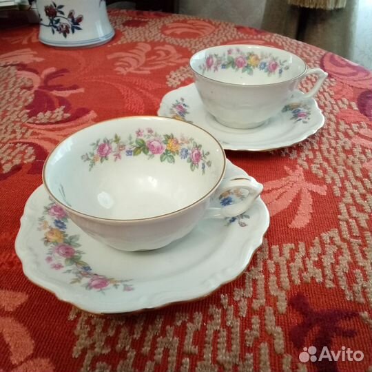 Антикварная чайная пара