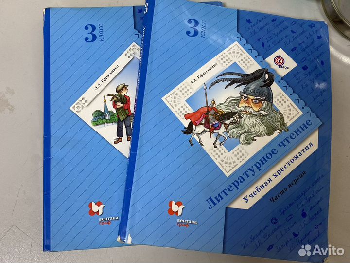 Учебники по христоматии Ефросинина 3,4 класс