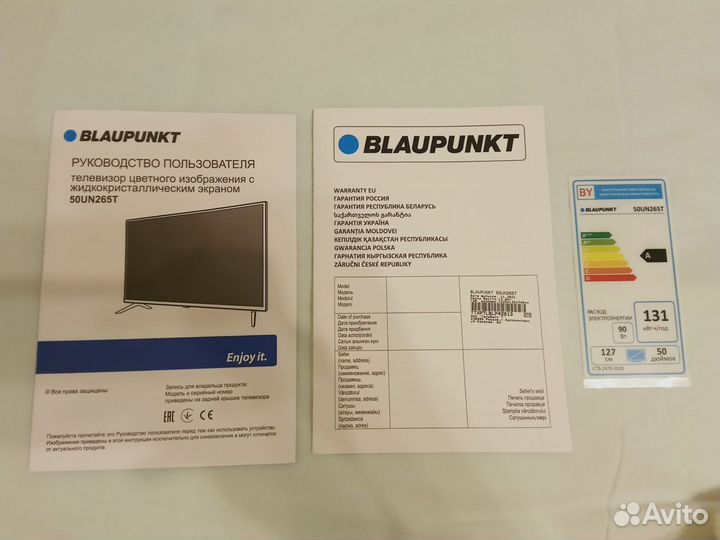 Телевизор Blaupunkt 50un265t на запчасти