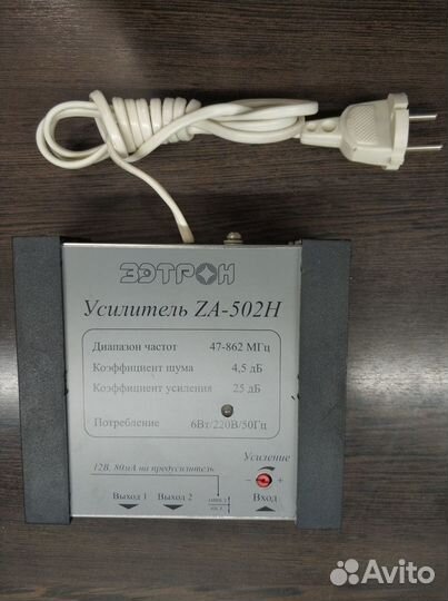 Усилитель зэтрон ZA-502H дмв+мв с блоком питания