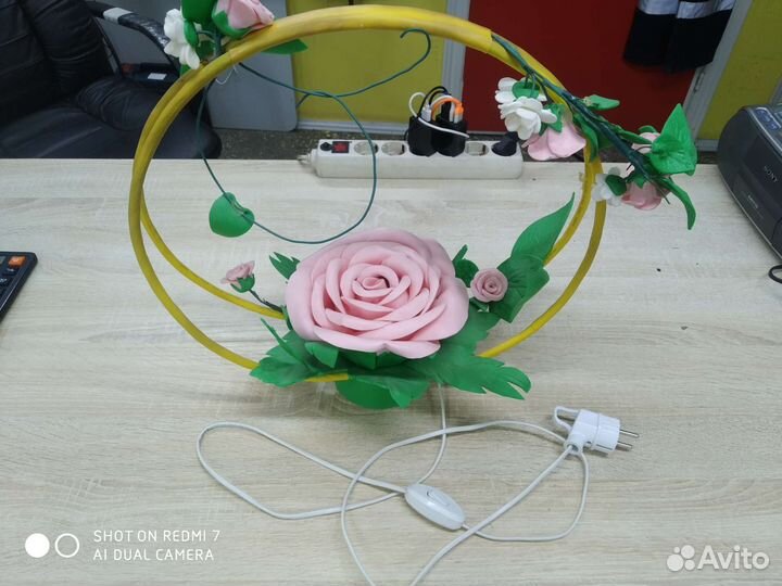 П) Светильник роза