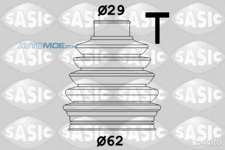 Пыльник шруса внутр/наружний задняя ось 1906150 sa