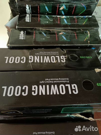 Коврик новый для мышки RGB подсветка