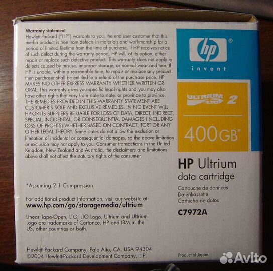 Картридж HP Ultrium C7972A (коробка)