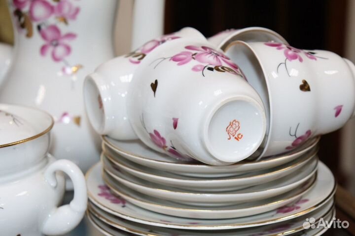 Редкий чайно-кофейный сервиз 