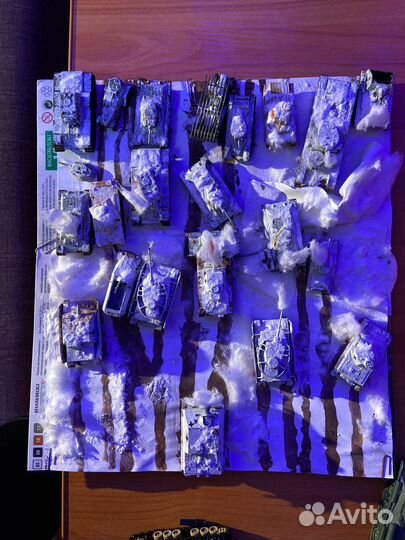 Диорама танкового сражения 1/100