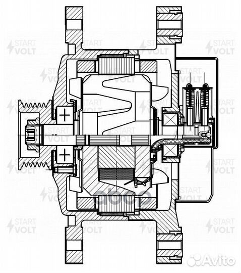 Генератор руч. шкив 110A Renault Megane II 1.6i