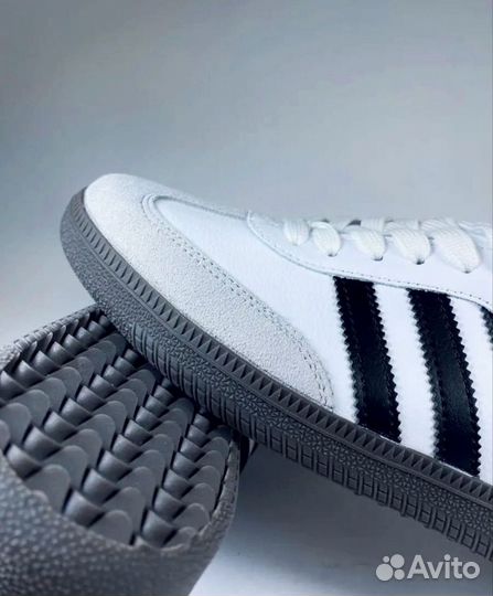 Кроссовки adidas samba белые мужские