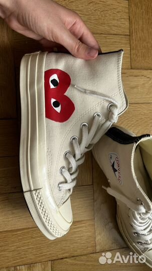 Comme des garcons кеды высокие converse