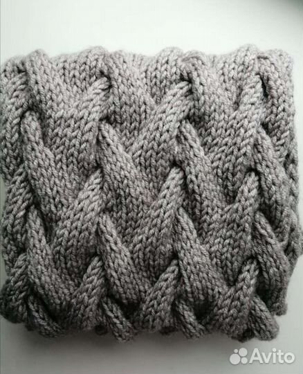 Комплект шапка и снуд женский ручная работа