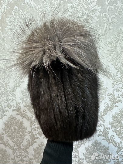Шапка норковая женская новая