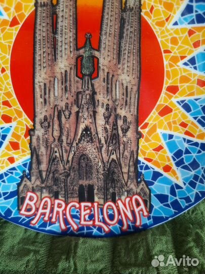 Тарелка настенная Барселона Испания