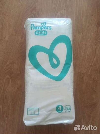 Подгузники-трусики pampers 4, 46 шт