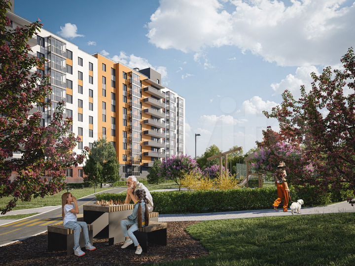 1-к. квартира, 42,8 м², 5/9 эт.