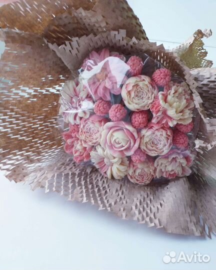 Букет цветов из шоколада, ручной работы