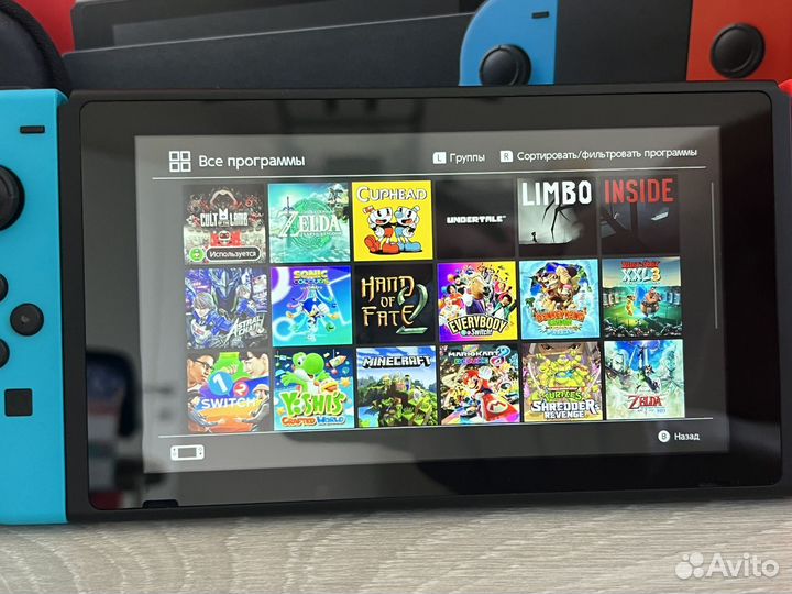 Nintendo Switch V2 прошитый с чехлом + 23 Игры