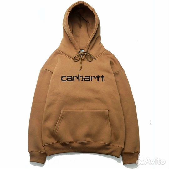 Худи Carhartt WIP 2 black brnd коричневое