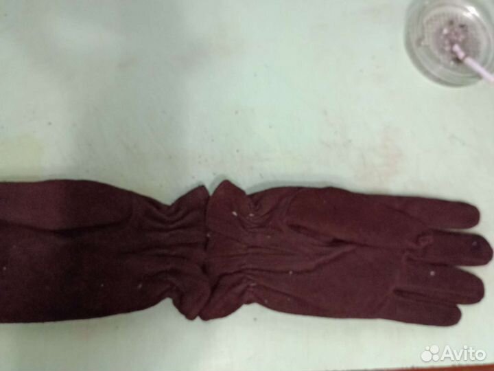 Новые Мужские зимние замшевые перчатки