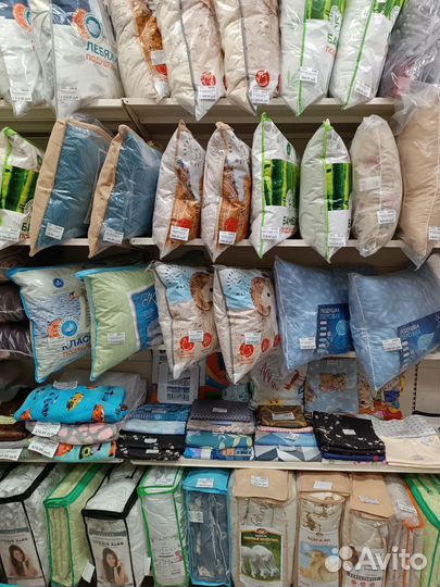 Подушки, одеяла