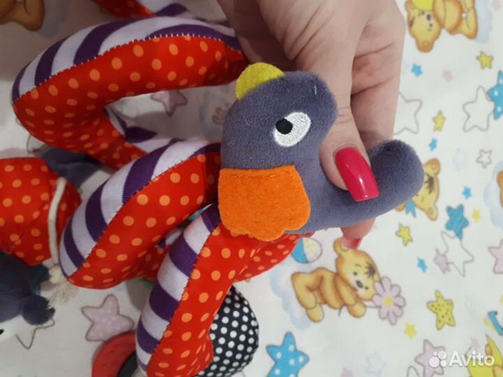 Мягкая спираль на кроватку, коляску