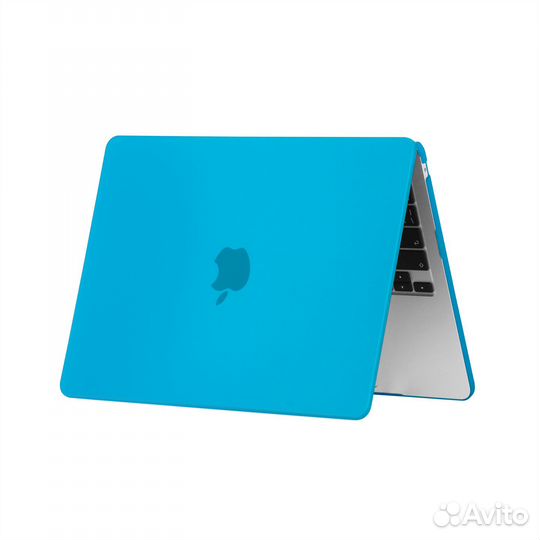 Чехол для MacBook Air 13 2018-2021 матовый голубой