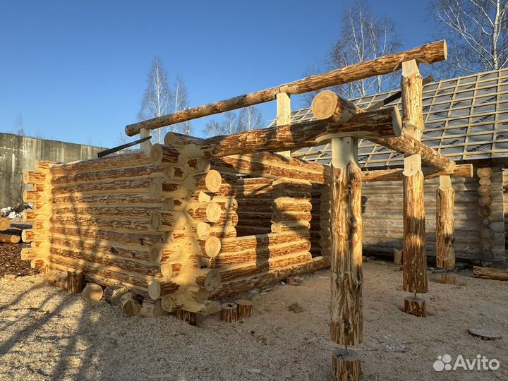 Готовый сруб в наличии 6х6 + терраса 2,5