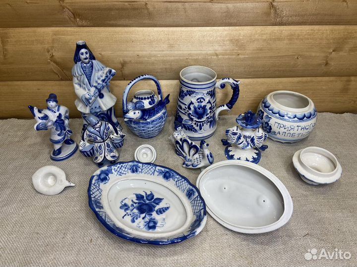 Фигурки Посуда Гжель Россия СССР