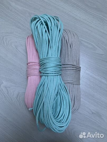 Хлопковый шнур с сердечником 5 мм