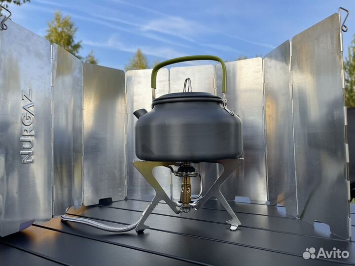 Ветрозащитный экран для туристической горелки