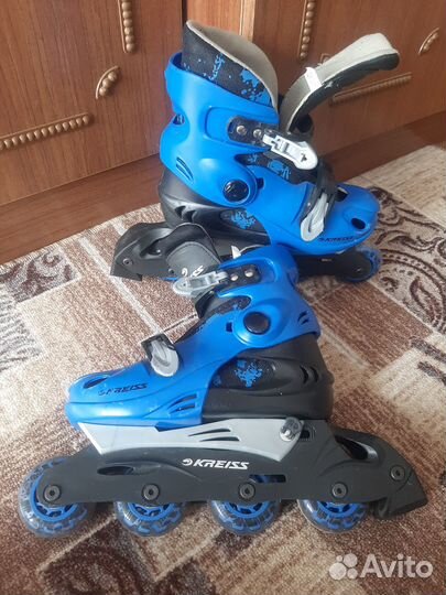 Роликовые коньки детские раздвижные 34-37 размер