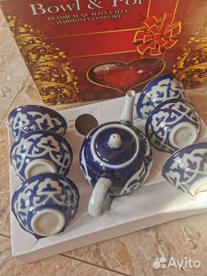 Чайный сервиз с пиалами Восточный стиль