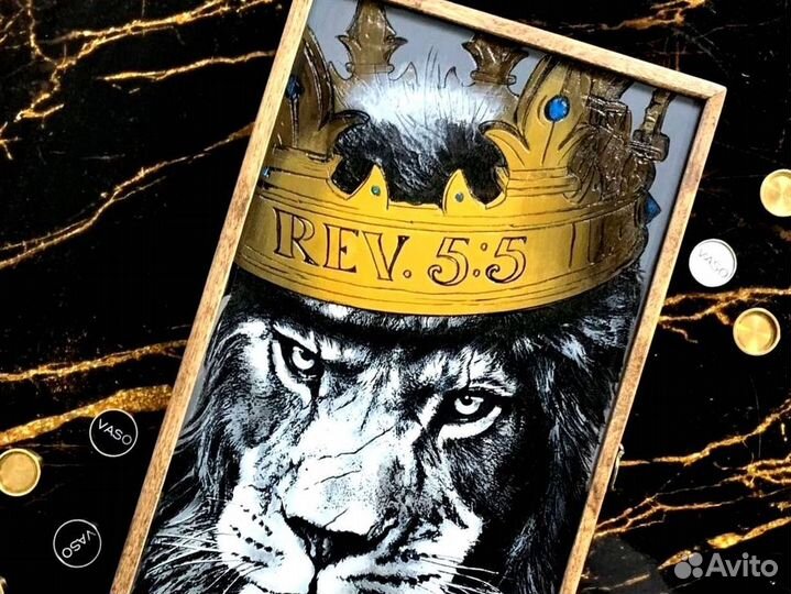 Нарды ручной работы с индивидуальным рисунком