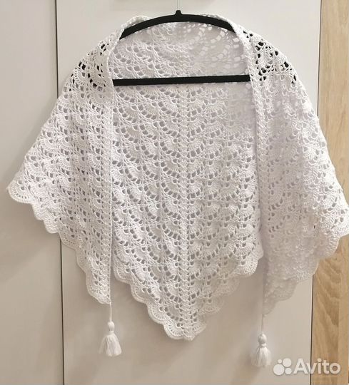 Бактус, косынка, шарф, косынка. Ручная работа