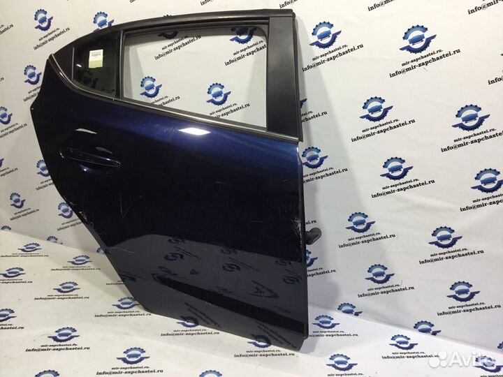 Дверь задняя правая Mazda 3 BM 2013-2018 темно-синий