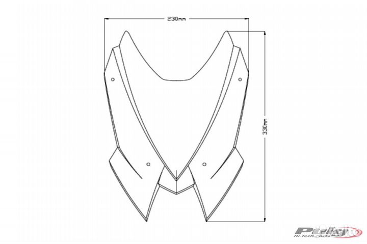 Стекло ветровое Mv Agusta Brutale 1000RR