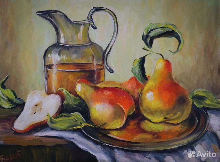 Натюрморт с грушами